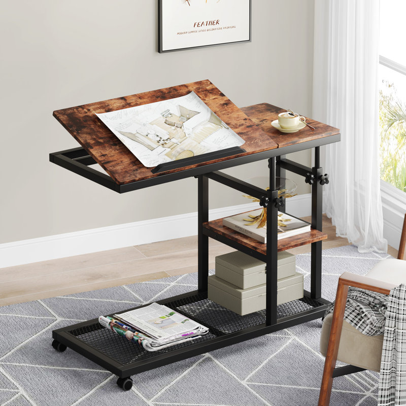 Height adjustable c table discount